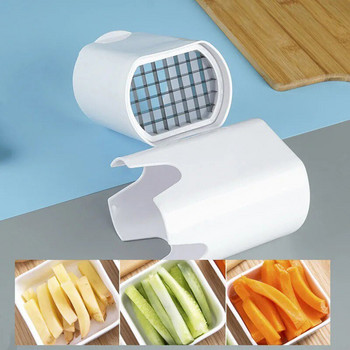 Резачка за пържени картофи Портативна ръчна машина за чипс за плодове и зеленчуци Мултифункционална резачка за картофи Комплект кухненски джаджи