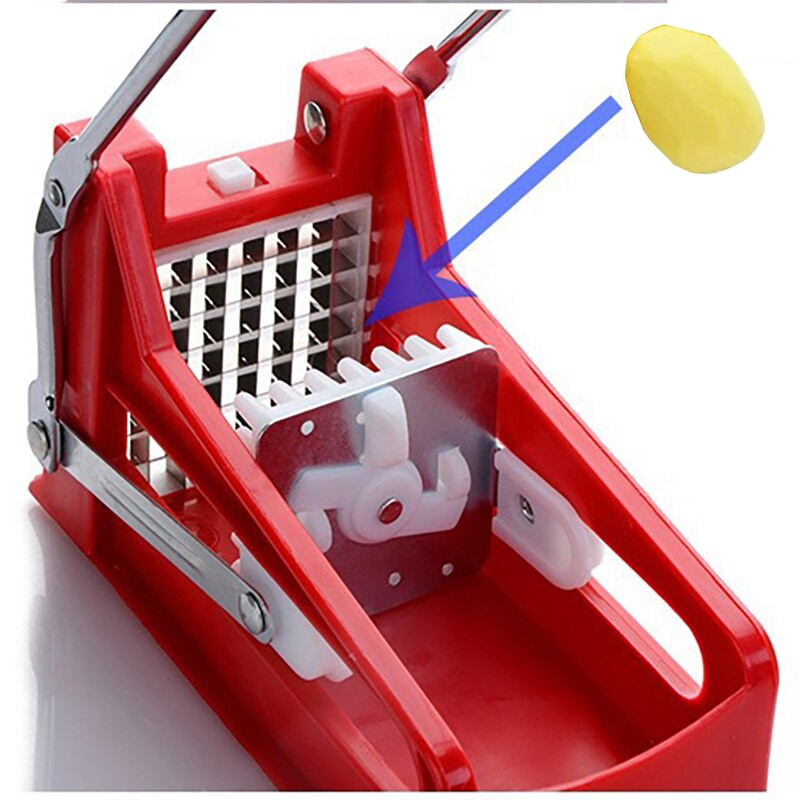 Εργαλείο κοπής πατατών τηγανιτές πατάτες Κόφτης λαχανικών καρότο αγγούρι 2 ειδών λεπίδα, αποτελεσματικό, προστατευτικό χέρι για άνεση στην κουζίνα