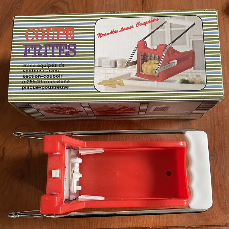 Εργαλείο κοπής πατατών τηγανιτές πατάτες Κόφτης λαχανικών καρότο αγγούρι 2 ειδών λεπίδα, αποτελεσματικό, προστατευτικό χέρι για άνεση στην κουζίνα