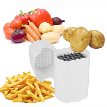 Κόφτης πατατών Κουτί Press Cutter Κόφτης τηγανιτών Πλαστικός τεμαχιστής φλιτζάνι Κόφτης πατάτας Κουζίνα Gadgets Εργαλεία λαχανικών
