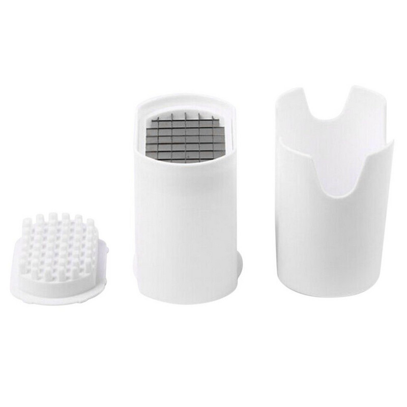 Bulvių drožlių pjaustyklės dėžutės presavimo pjaustyklės prancūziškos gruzdintuvės plastikinės pjaustyklės puodelis bulvių pjaustyklės virtuvės prietaisai daržovių įrankiai