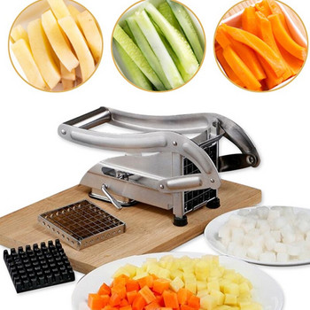 Υψηλής ποιότητας Εργαλεία κουζίνας Τεμαχισμένες τηγανιτές πατάτες Εγχειρίδιο Κόφτης λαχανικών από ανοξείδωτο χάλυβα Good Things Household Gadgets