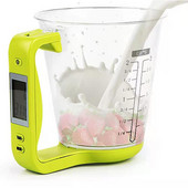 Elektroninės matavimo taurelės svarstyklės LCD ekranas Temperatūros matavimo puodeliai Virtuvės priedai Maisto gaminimo įrankiai Buitiniai ąsočiai Svarstyklės