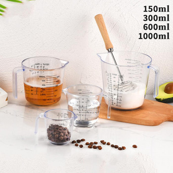 100/300/600ml Πλαστικό Διαφανές Κύπελλο Μεζούρας Κανάτα Ρούχου Επιφάνειας Προμήθειες Κουζίνας Αξεσουάρ για Εργαλεία ψησίματος κέικ