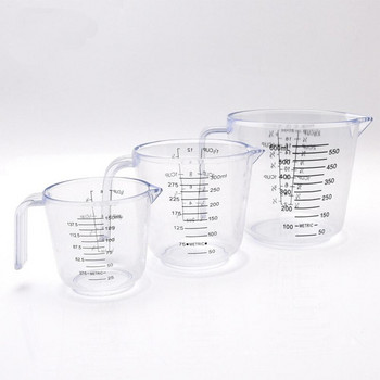100/300/600 ml пластмасова прозрачна мерителна чаша кана за изливане на чучура повърхност кухненски консумативи аксесоари за печене инструменти за печене