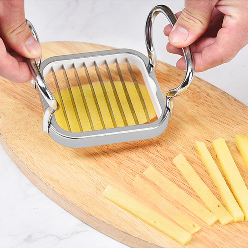 5 τεμ./Σετ Κόφτης λωρίδων πατάτας πολλαπλών λειτουργιών Φρούτα μήλου Splitter Cut Cucumber strips Stripper γογγύλι Ripple Slice strip cutter