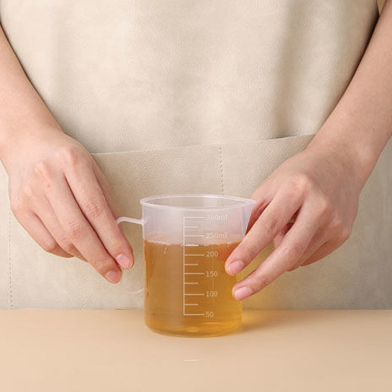 Matavimo puodeliai Maišymo puodeliai Virtuvė graduota derva Matavimo ąsotis Skaidrus Skalė Sukraunama permatoma stiklinė Sausa rankena Kepimo įrankiai