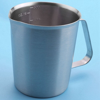 Мерителна чаша от неръждаема стомана, чаша, смесителна смола, кухненска кана, накрайник за наливане