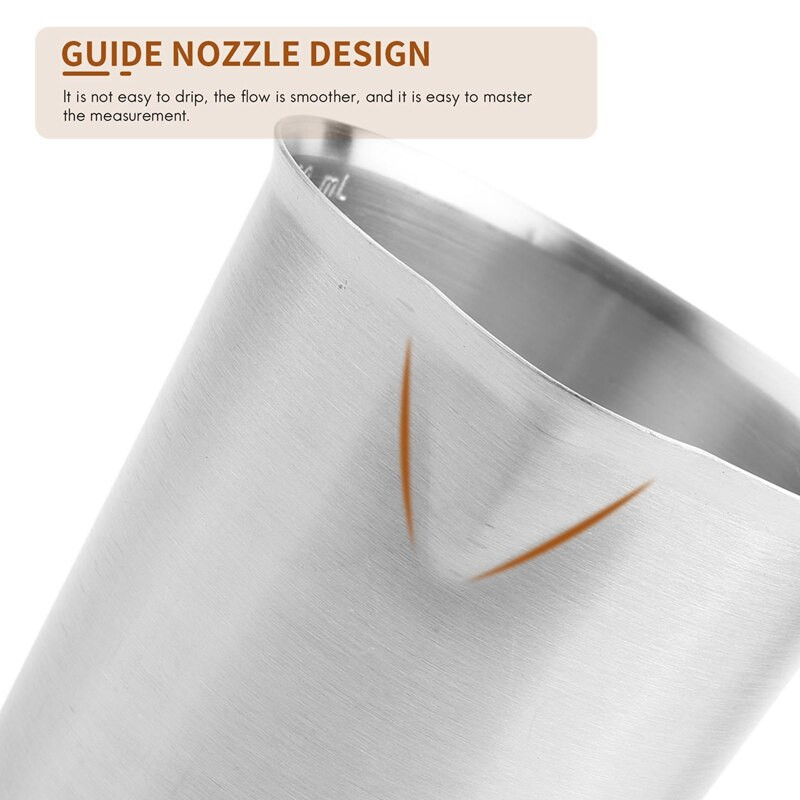 Κούπα μεζούρα από ανοξείδωτο ατσάλι Αναμειγνύοντας ρητίνη Κουζίνα Κανάτα Ρίξτε Στόμιο