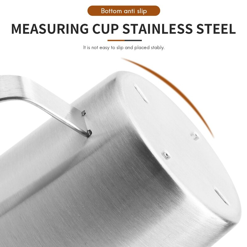 Κούπα μεζούρα από ανοξείδωτο ατσάλι Αναμειγνύοντας ρητίνη Κουζίνα Κανάτα Ρίξτε Στόμιο