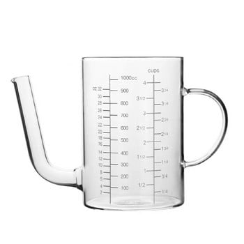 500/1000 ML Голяма топлоустойчива стъклена мерителна чаша за еспресо Стъклена кана за мляко Везна Мерителни чаши Нанесете върху огън