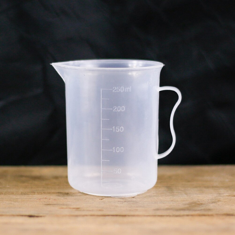 Κύπελλα μεζούρα Mixingkitchen Gradued Resin Cana Measure Clear Scale Στοιβαζόμενη Διαφανής κύπελλο Dry Handletoolsbaking