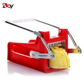 Κόφτης πατάτας Grid Push Slicer για τηγανιτές πατάτες Τσιπ λαχανικών από ανοξείδωτο ατσάλι με 2 αξεσουάρ κουζίνας λεπίδων