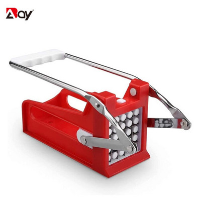 Κόφτης πατάτας Grid Push Slicer για τηγανιτές πατάτες Τσιπ λαχανικών από ανοξείδωτο ατσάλι με 2 αξεσουάρ κουζίνας λεπίδων