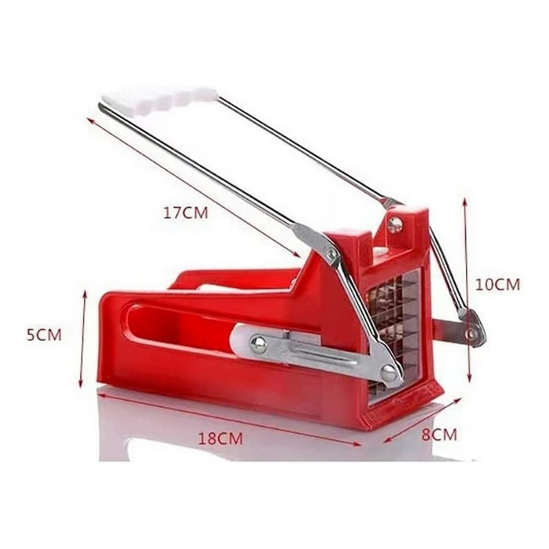 Κόφτης πατάτας Grid Push Slicer για τηγανιτές πατάτες Τσιπ λαχανικών από ανοξείδωτο ατσάλι με 2 αξεσουάρ κουζίνας λεπίδων