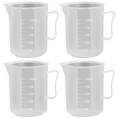 Κύπελλα μεζούρα Mixingkitchen Gradued Resin Cana Measure Clear Scale Στοιβαζόμενη Διαφανής κύπελλο Dry Handletoolsbaking
