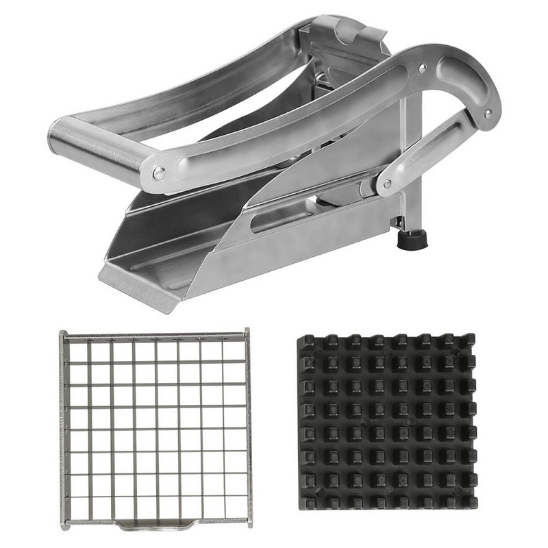 Χειροκίνητος τεμαχιστής πατάτας Φορητός από ανοξείδωτο χάλυβα Κόφτες τηγανιτές πατάτες Μηχάνημα κοπής κρεάτων Μηχανή κοπής Κουζίνα Gadgets
