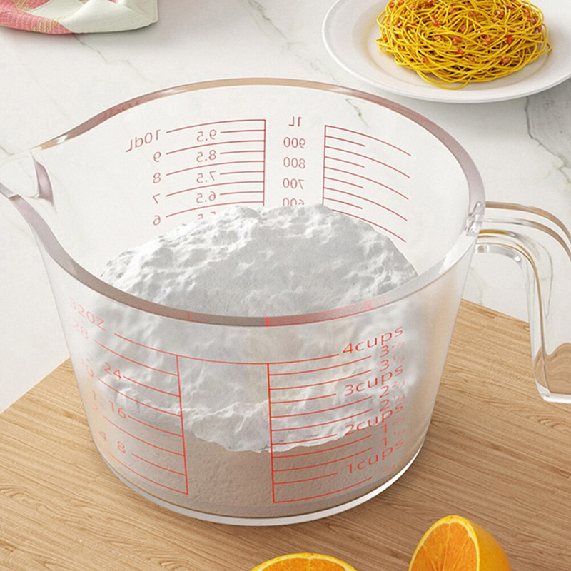 Φλιτζάνι μεζούρα Γυάλινο καφετιέρο Δοχείο κανάτα ανάμειξης κούπα πόσιμο βαθμολογημένη κουζίνα Ψήσιμο στάμνα Jigger Barcups Measure Clear