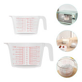 Φλιτζάνι μεζούρα Γυάλινο καφετιέρο Δοχείο κανάτα ανάμειξης κούπα πόσιμο βαθμολογημένη κουζίνα Ψήσιμο στάμνα Jigger Barcups Measure Clear