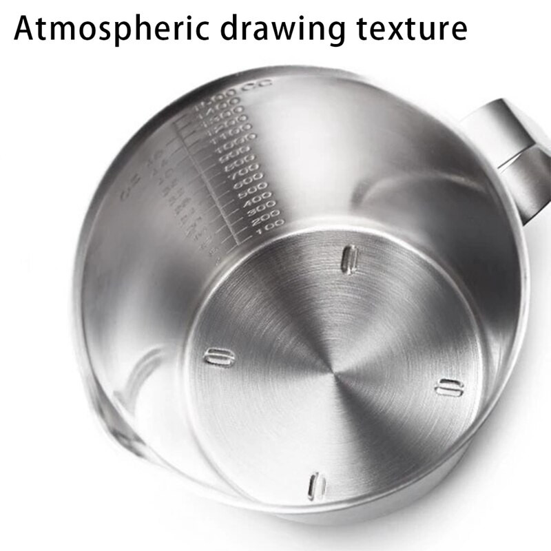 Mjerna posuda od nehrđajućeg čelika, šalica za miješanje smole, kuhinjski vrč za izlijevanje