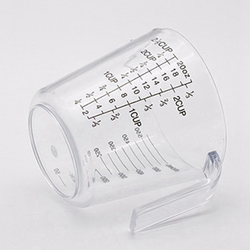 4PCS 100/300/600/1000ML Пластмасова прозрачна мерителна чаша Кана Кухненски консумативи Аксесоари за торта Инструменти за печене