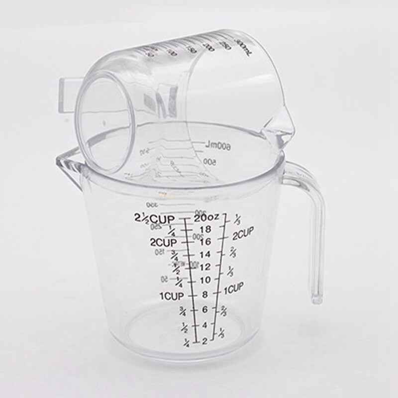 4PCS 100/300/600/1000ML Plastična prozirna mjerna posuda Vrč Kuhinjski pribor Pribor za kolače Alati za pečenje