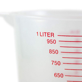 Ποιότητα 3τμχ Πλαστική κανάτα μέτρησης Μεγάλα 4 φλιτζάνια, 2 φλιτζάνια και 1 φλιτζάνι Χωρητικότητα δοχεία μέτρησης χωρίς BPA με γωνιακή λαβή Essentia