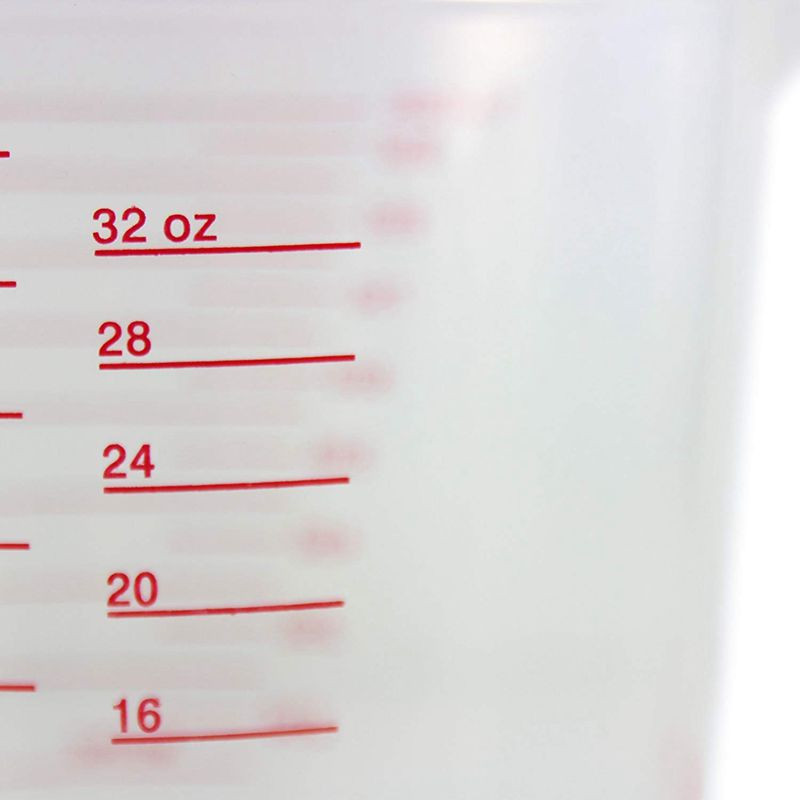 SHGO HOT-3pc plastični mjerni vrč, set velikih 4 šalice, 2 šalice i 1 šalice, mjerne čaše bez BPA s ručkom pod kutom Essenti