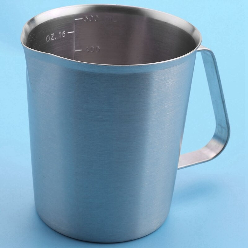 Mjerna posuda od nehrđajućeg čelika, šalica za miješanje smole, kuhinjski vrč za izlijevanje
