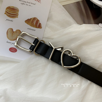 Ženski remen od eko kože - sa metalnim elementima