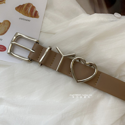 Ženski remen od eko kože - sa metalnim elementima