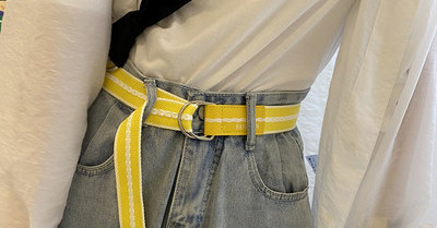 Ženski tekstilni remen sa metalnom kopčom u više boja