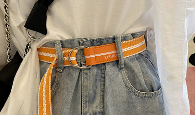 Ženski tekstilni remen sa metalnom kopčom u više boja