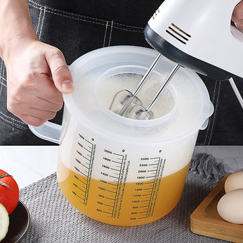 ГОРЕЩИ РАЗПРОДАЖБИ Пластмасови мерителни чаши за унции и кана за смесване за печене с капак Кани/буркан за измерване на течности в ml със защита срещу пръски
