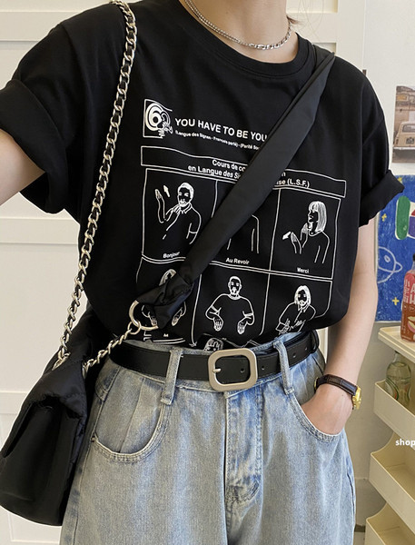 Ženski remen sa kopčom - crna i smeđa boja