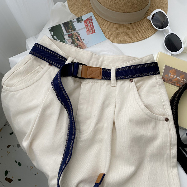 Ležeran ženski tekstilni remen u više boja