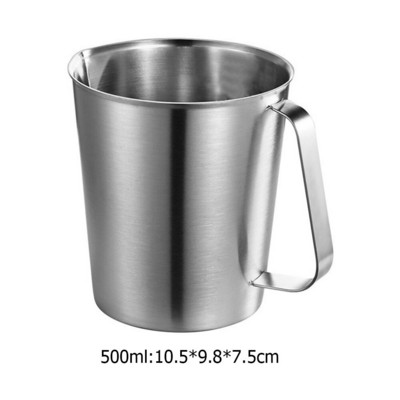 Mjerna posuda od nehrđajućeg čelika Vrč za pjenjenje mlijeka s vagom Kuhinjska mjerna šalica za pečenje u kuhinji velikog kapaciteta za kavu i mlijeko