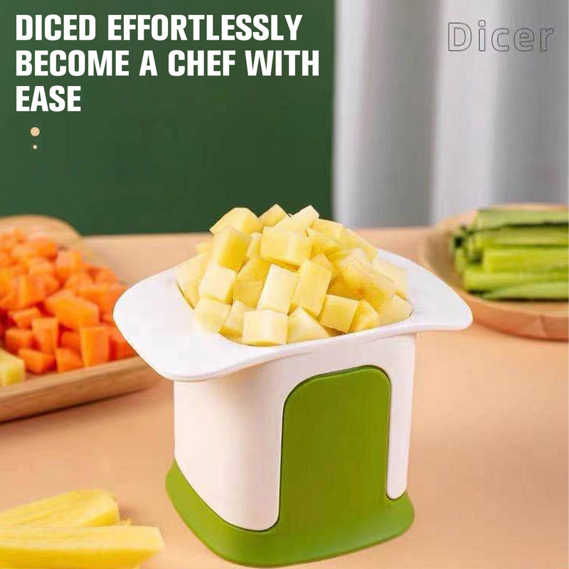 Daugiafunkcinis daržovių pjaustytuvas Morkų bulvių svogūnų pjaustymo kubeliais įrankis Praktinis daržovių pjaustytuvas rankomis spaudžiamas daržovių pjaustytuvas