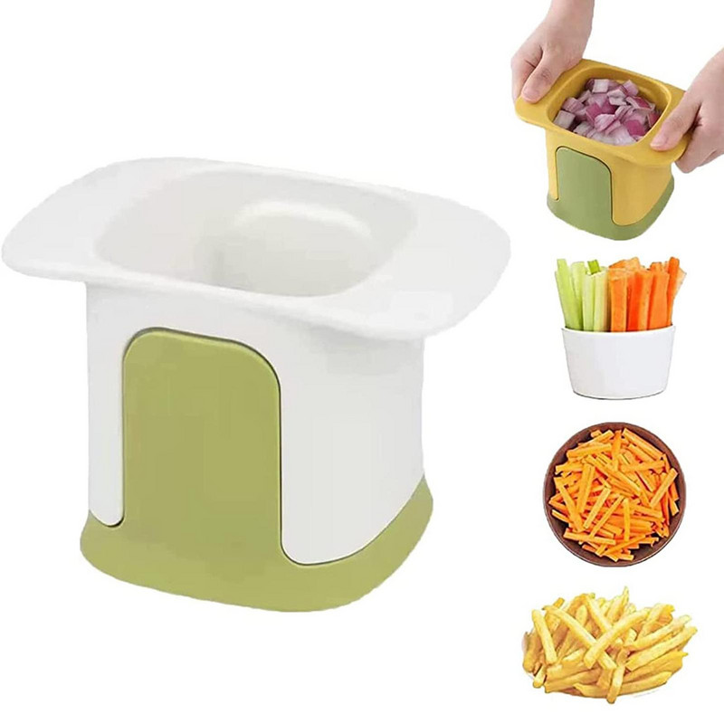 Daugiafunkcinis daržovių pjaustytuvas Morkų bulvių svogūnų pjaustymo kubeliais įrankis Praktinis daržovių pjaustytuvas rankomis spaudžiamas daržovių pjaustytuvas