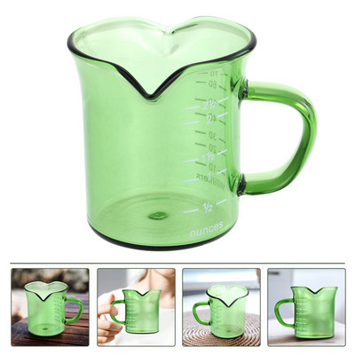 Mjerna čašica Stakleni vrč Šalica za espresso kave Šolja za kremu mama Mugbeakerclear Izljev za mjerenje Vrč Za točenje umaka Izljevi za vagu