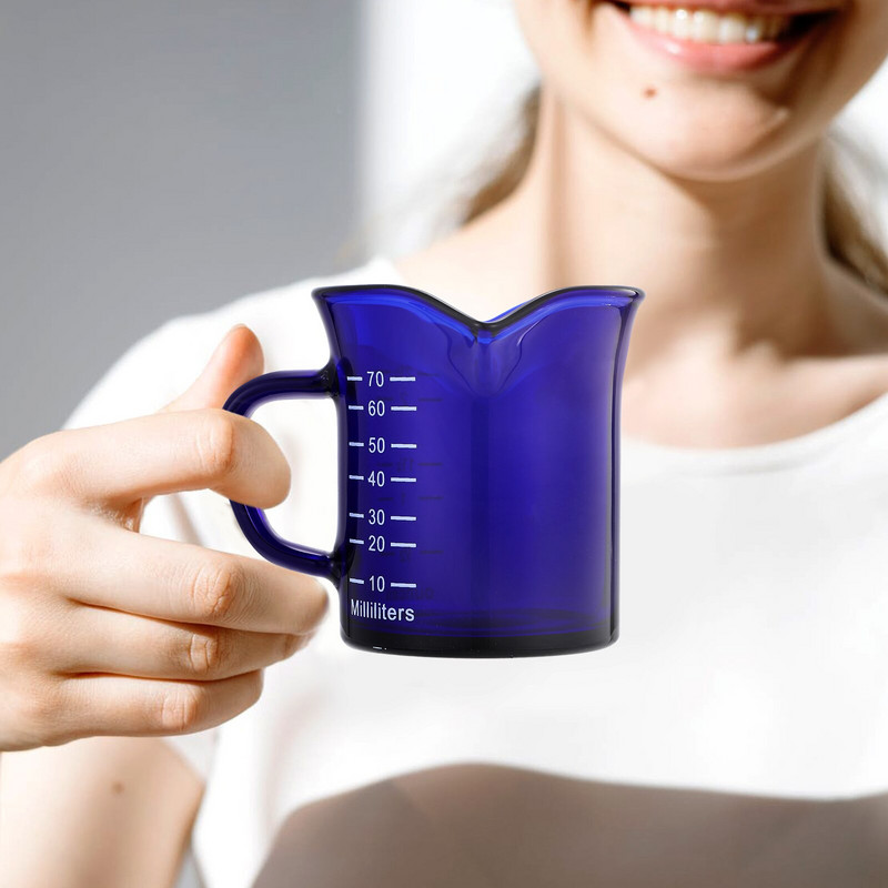 Mjerna čašica Stakleni vrč Šalica za espresso kave Šolja za kremu Mama Mugbeaker Tekućina Prozirna mjera Izljev Vrč Umak Vaga za točenje