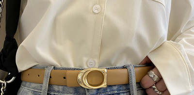 Ženski remen od umjetne kože - tri boje