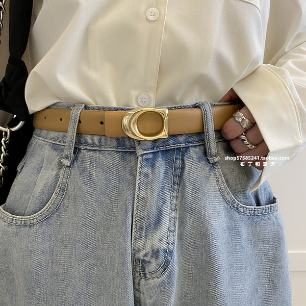 Ženski remen od umjetne kože - tri boje