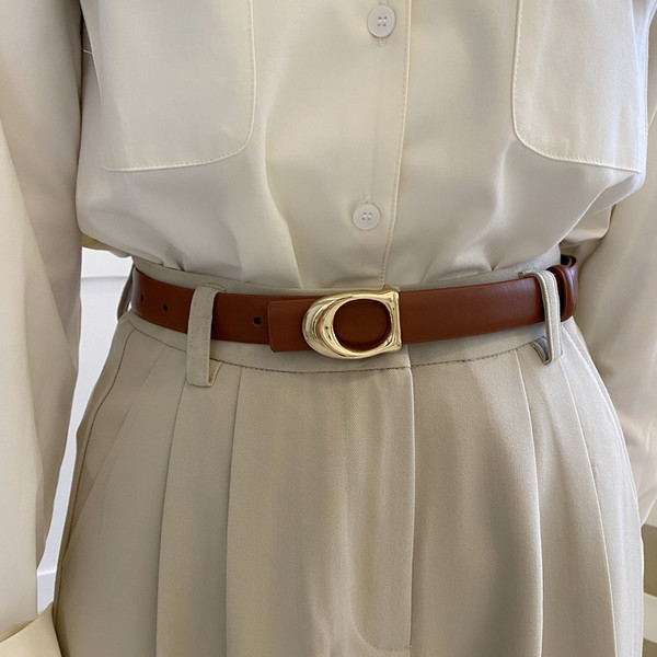 Ženski remen od umjetne kože - tri boje