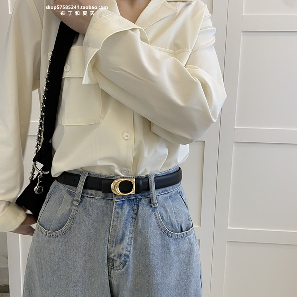 Ženski remen od umjetne kože - tri boje