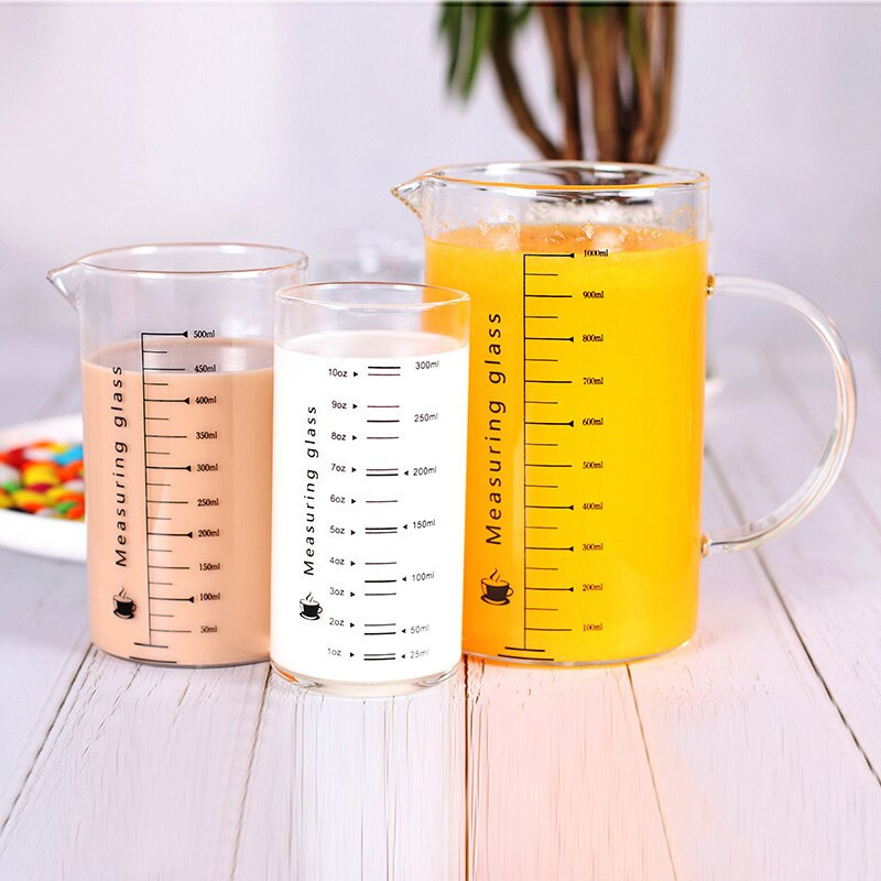 Mjerno staklo Kućanska kuhinja Višenamjenska vaga Šalica Lonac za kavu Vrč za mlijeko Vrč za piće Posuđe od borosilikatnog kvaliteta za hranu