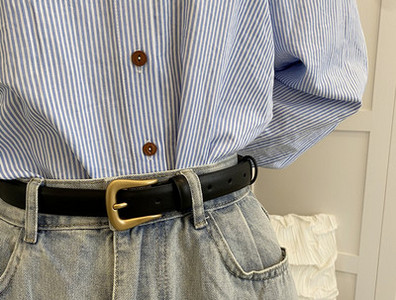 Novi model ženskog kožnog remena crne boje