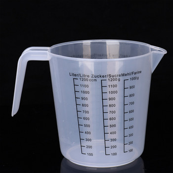5 τεμ. Ατζέντα κουζίνας Ψήσιμο βαθμολογημένο ποτήρι ζέσεως στοιβαζόμενα πλαστικά κύπελλα μέτρησης με στόμιο Κανάτες μέτρησης για υγρό σε σκόνη