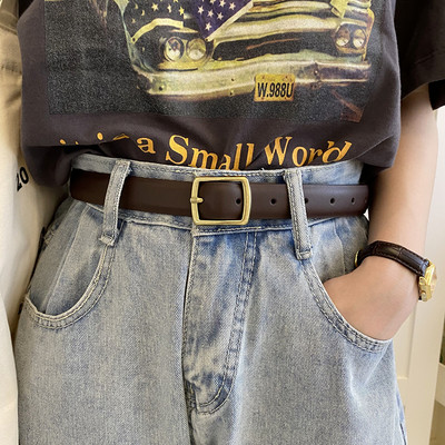 Ženski kožni remen - sa metalnom kopčom