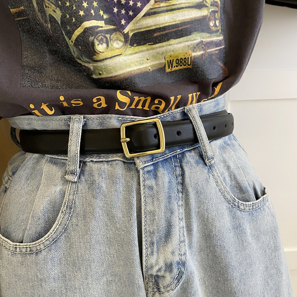 Ženski kožni remen - sa metalnom kopčom